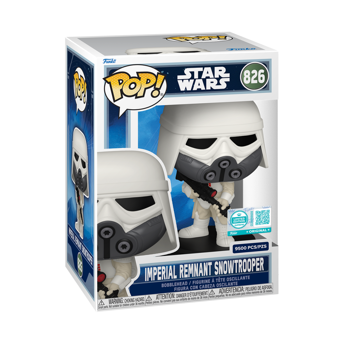 Фигурка Funko POP! Bobble Star Wars M & G Imperial Remnant Snowtrooper (Supreme LE) (Exc) (826)90452