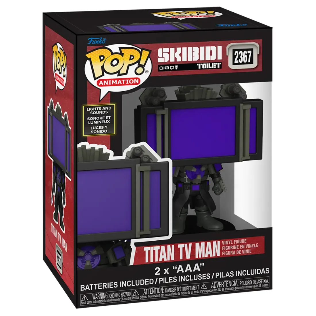 Фигурка Funko POP! Animation Skibidi Toilet Titan TV Man (Lights & Sounds) (2367) 89312