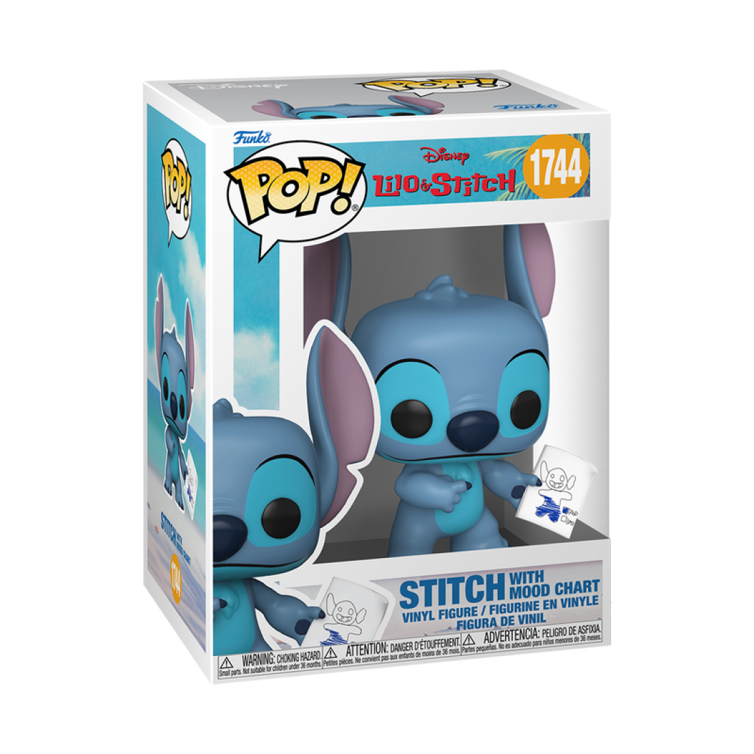 Фигурка Funko POP! Disney Lilo & Stitch S4 Stitch with Mood Chart w/Chase (1744) 90345