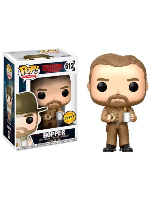 Фигурка Funko POP! TV Stranger Things Hopper w/Donut Chase (512)