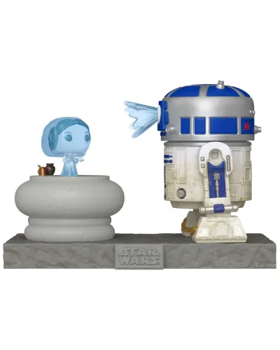 Фигурка Funko POP! Deluxe Bobble Star Wars Ep 4 ANH R2-D2 And Princess Leia Hologram (766) 83799