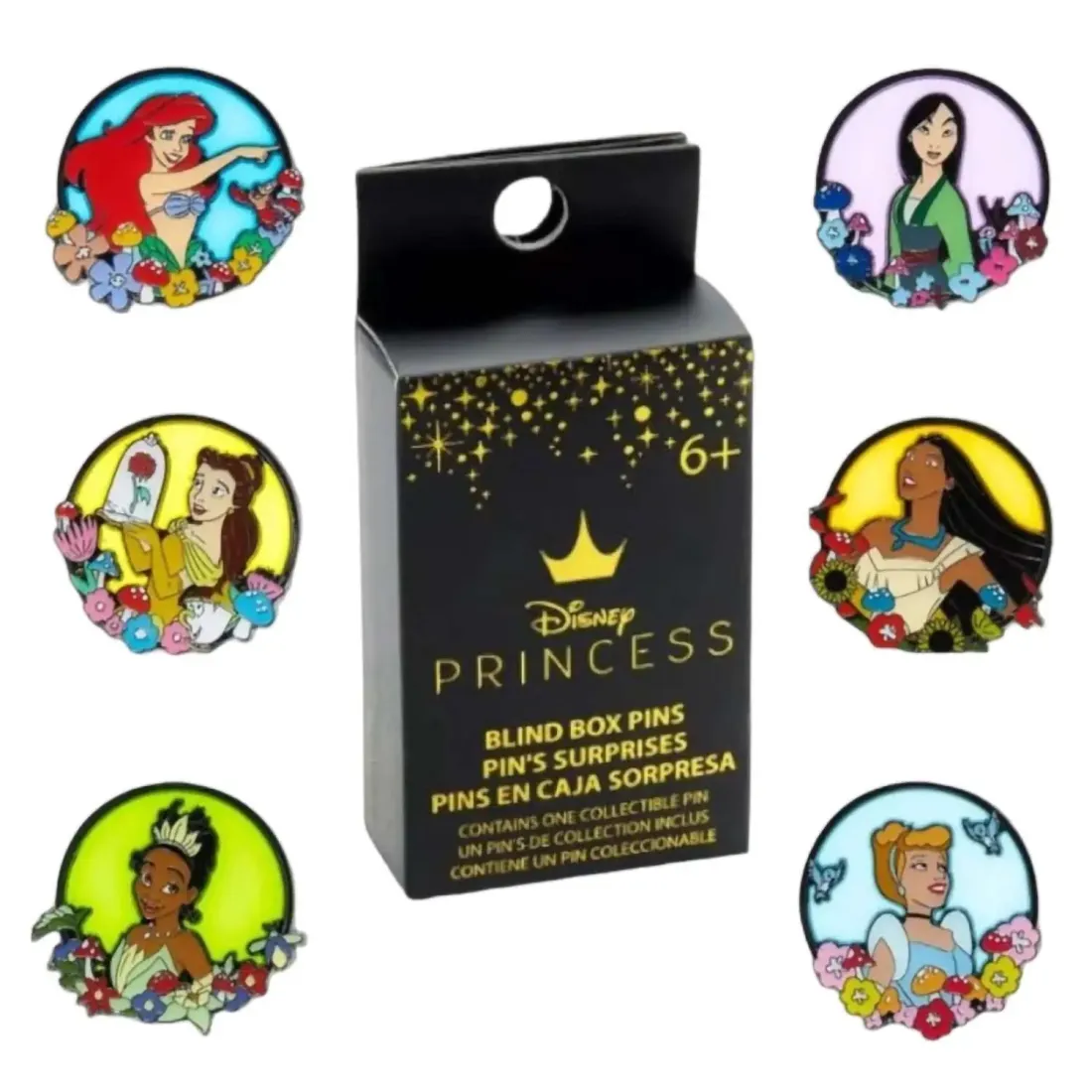 Значок в ассортименте Loungefly Blind Box Pin Disney Princess Cottagecore WDPN3209