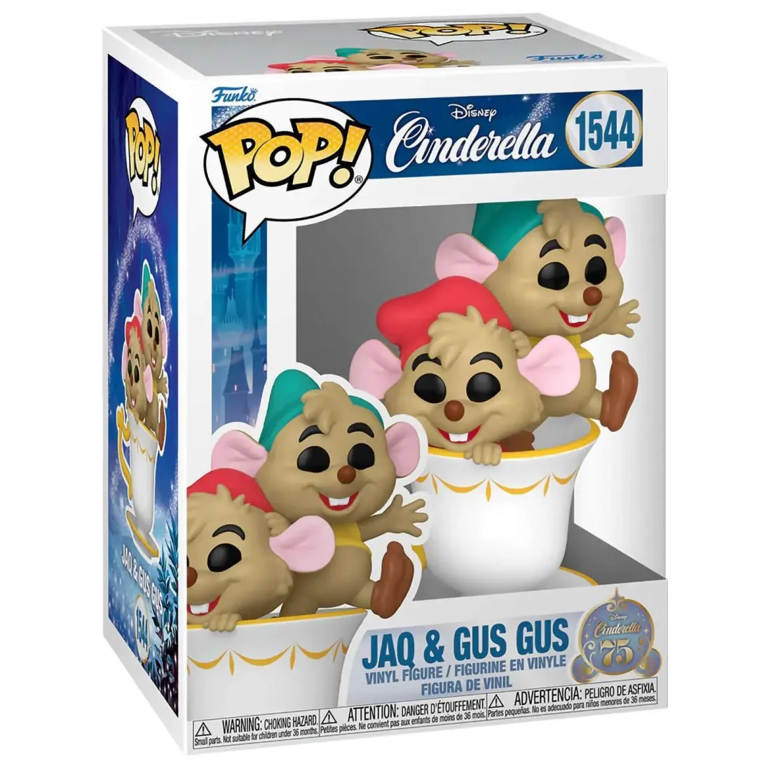 Фигурка Funko POP! Disney Cinderella 75th Jaq & Gus Gus in Cup (1544) 83458