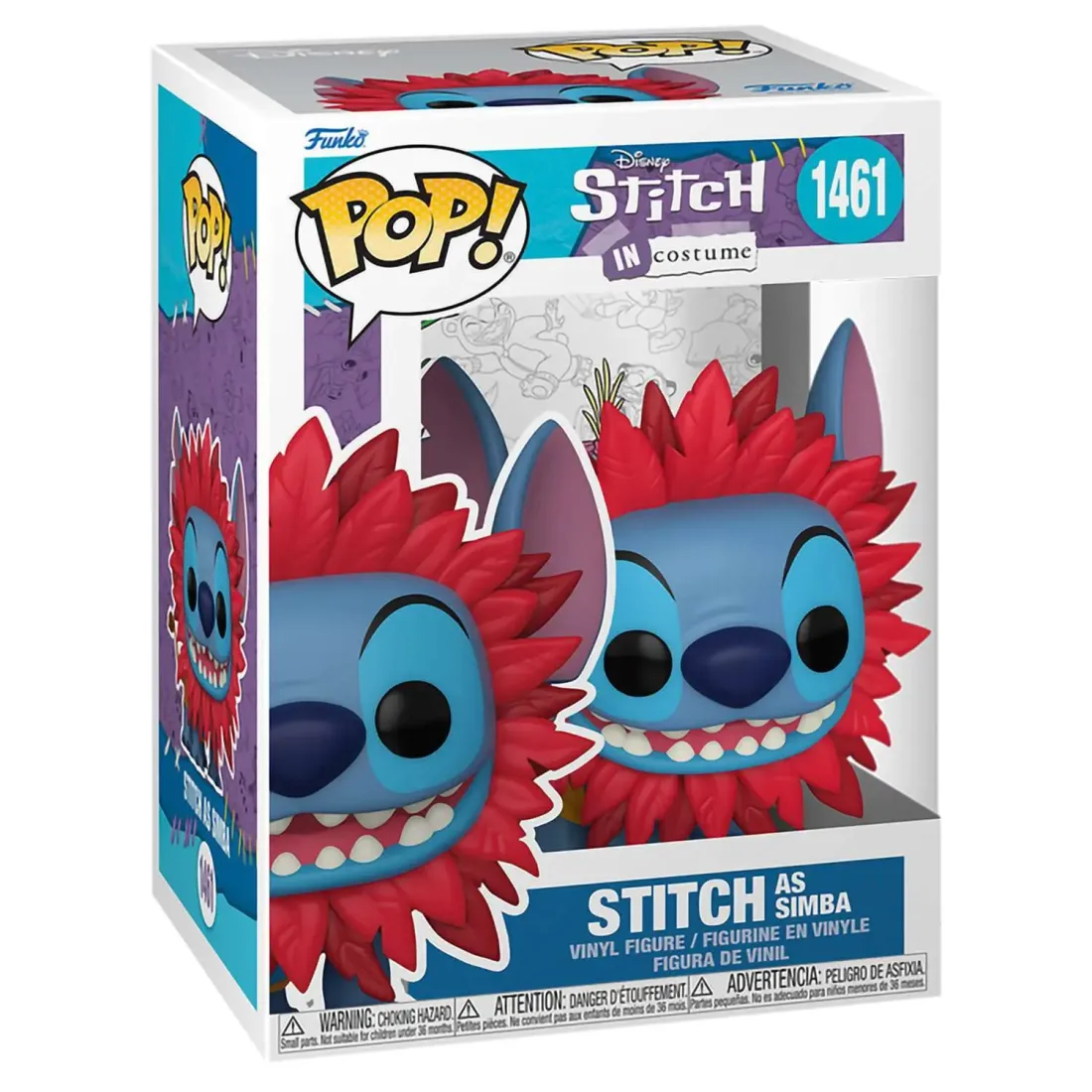Фигурка Funko POP! Disney Lilo & Stitch in Costume Stitch as Simba (1461) 75164
