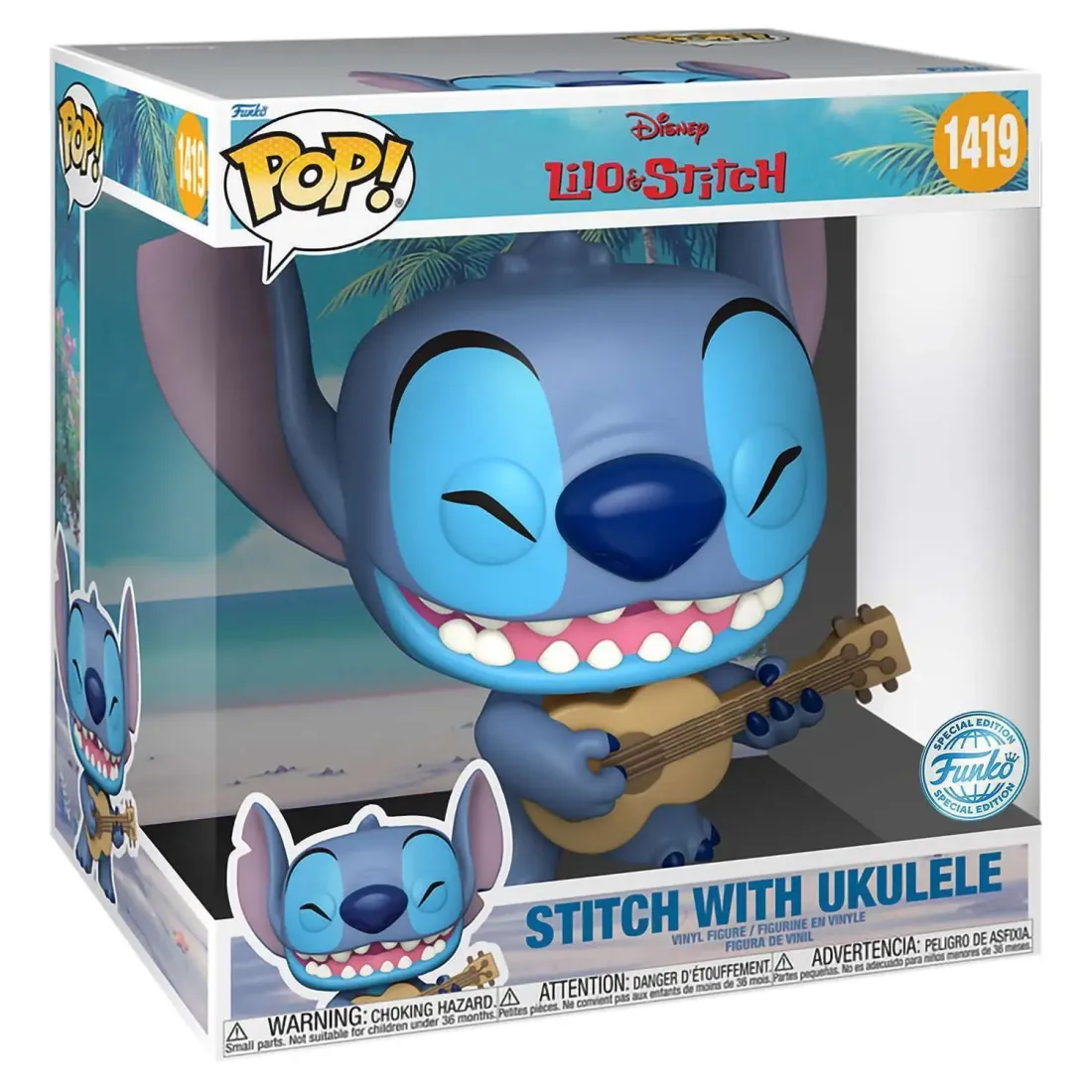 Фигурка Funko POP! Disney Lilo & Stitch Stitch with Ukelele (Exc) 10