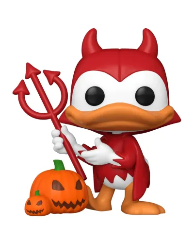 Фигурка Funko POP! Disney Mickey and Friends Devil Donald w/Pumpkin w/(BLKLT)Chase (Exc) (1446)77398