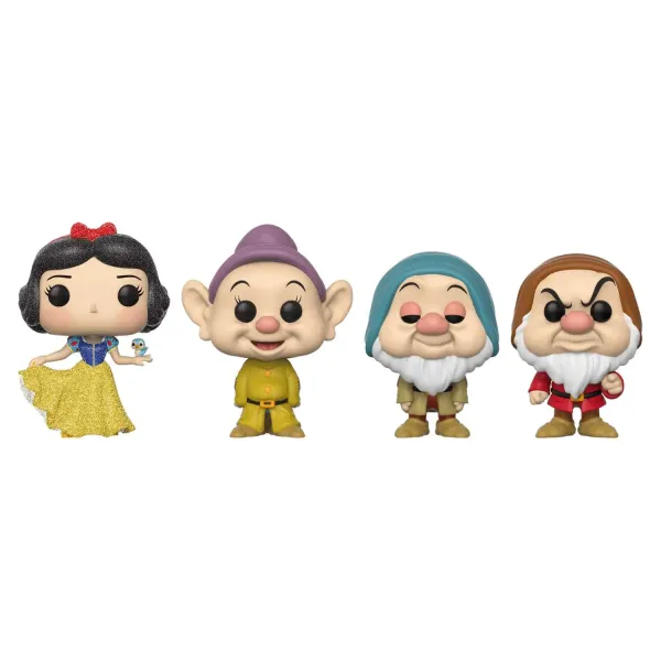 Фигурка Funko POP! Disney Snow White Snow White(DGLT)/Dopey/Sleepy/Grumpy (Exc) 4PK 77207