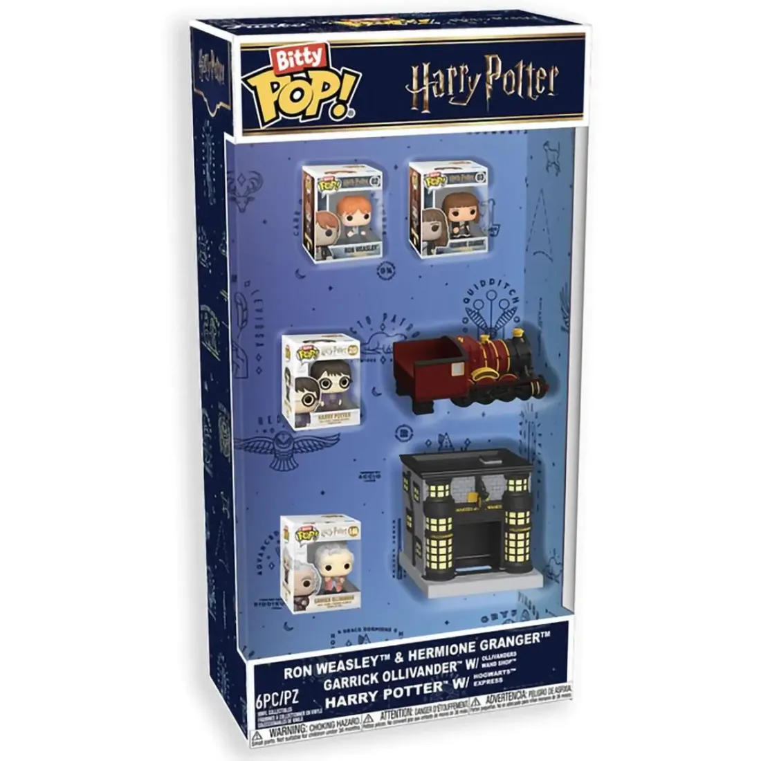 Набор Funko Bitty POP! Harry Potter Ron+Harry+Hermione+Ollivander+Ride+Town 6шт 91760