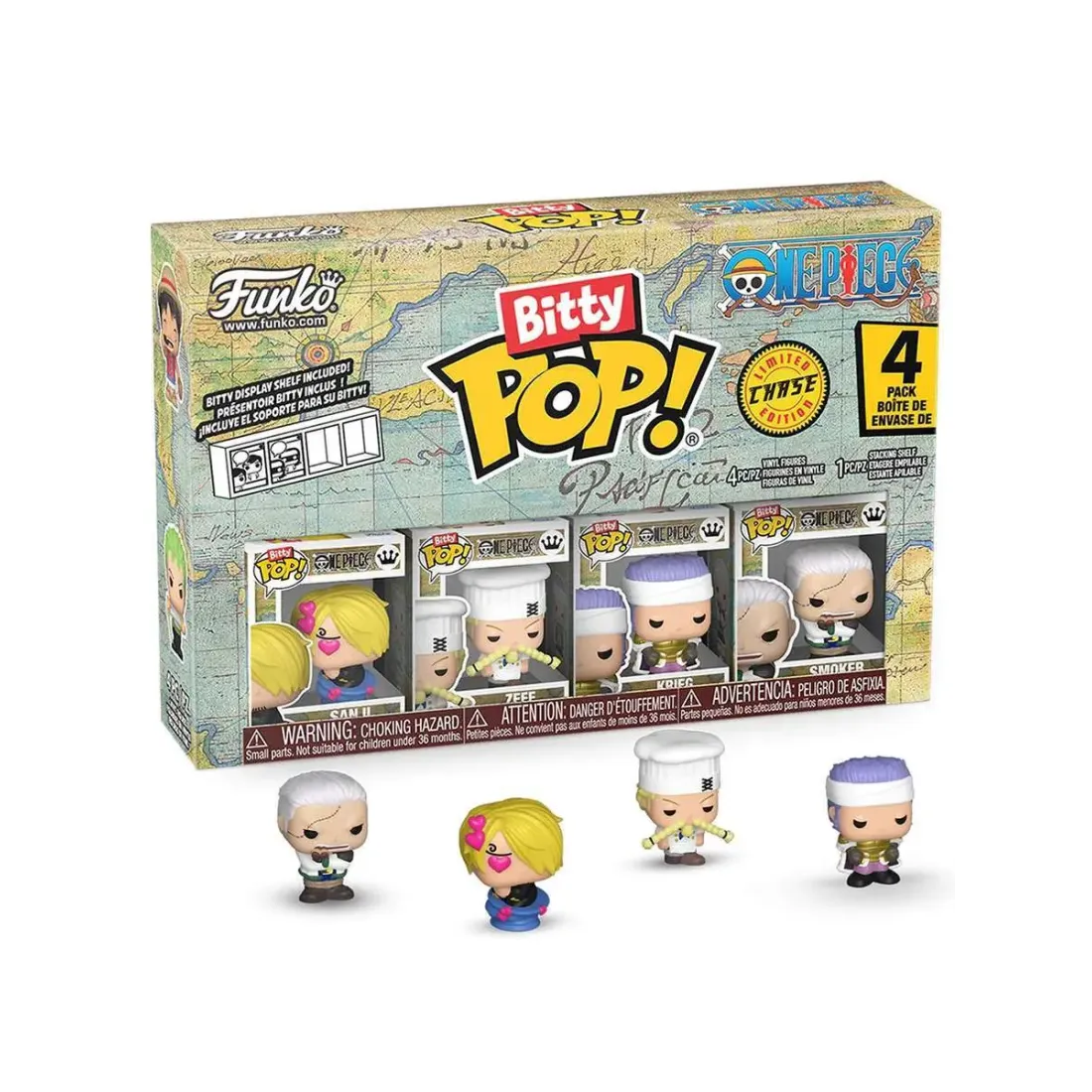Набор Funko Bitty POP! One Piece Sanji+Zeff+Krieg+Chase (1 of 4) 4шт 86894