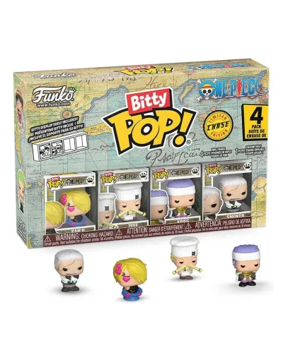 Набор Funko Bitty POP! One Piece Sanji+Zeff+Krieg+Chase (1 of 4) 4шт 86894