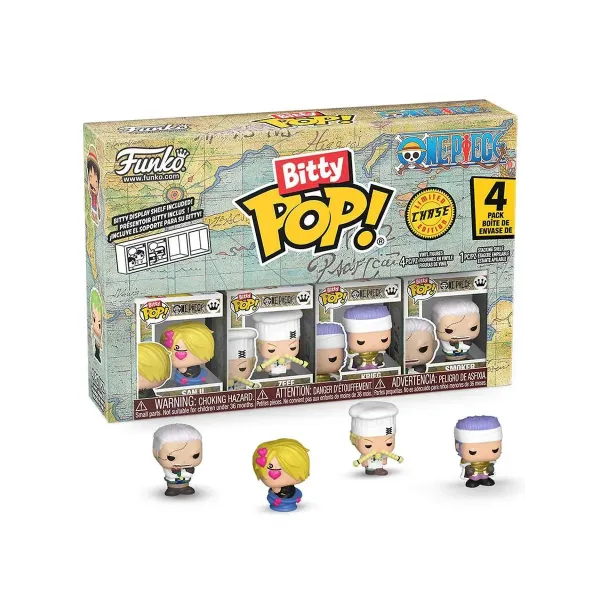 Набор Funko Bitty POP! One Piece Sanji+Zeff+Krieg+Chase (1 of 4) 4шт 86894