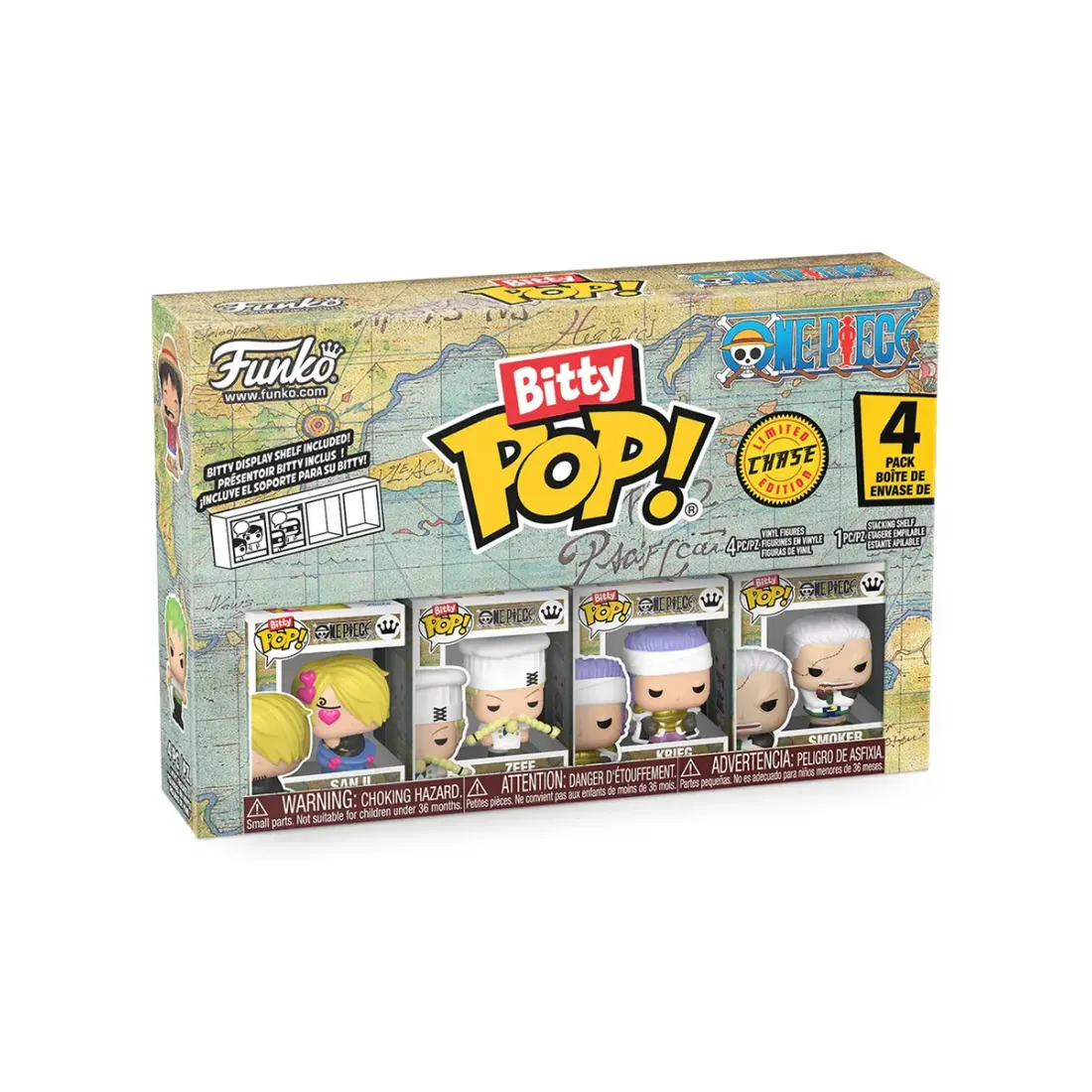 Набор Funko Bitty POP! One Piece Sanji+Zeff+Krieg+Chase (1 of 4) 4шт 86894