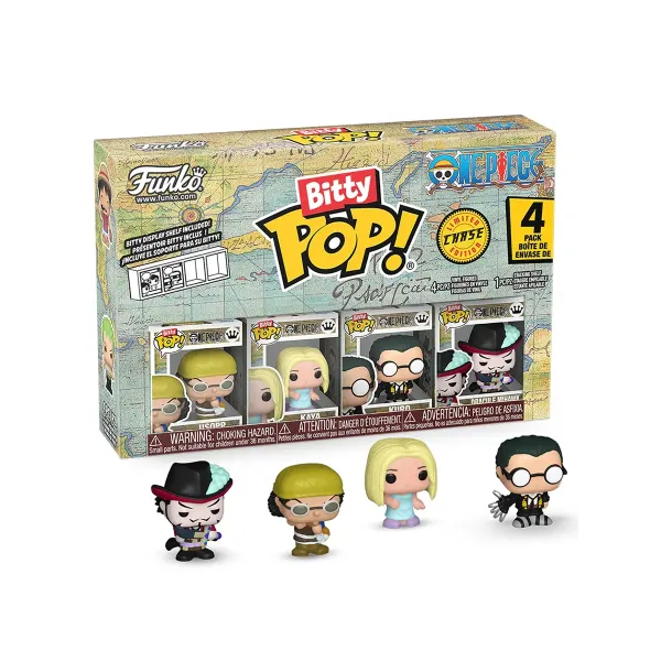 Набор Funko Bitty POP! One Piece Usopp+Kaya+Kuro+Chase (1 of 4) 4шт 86895