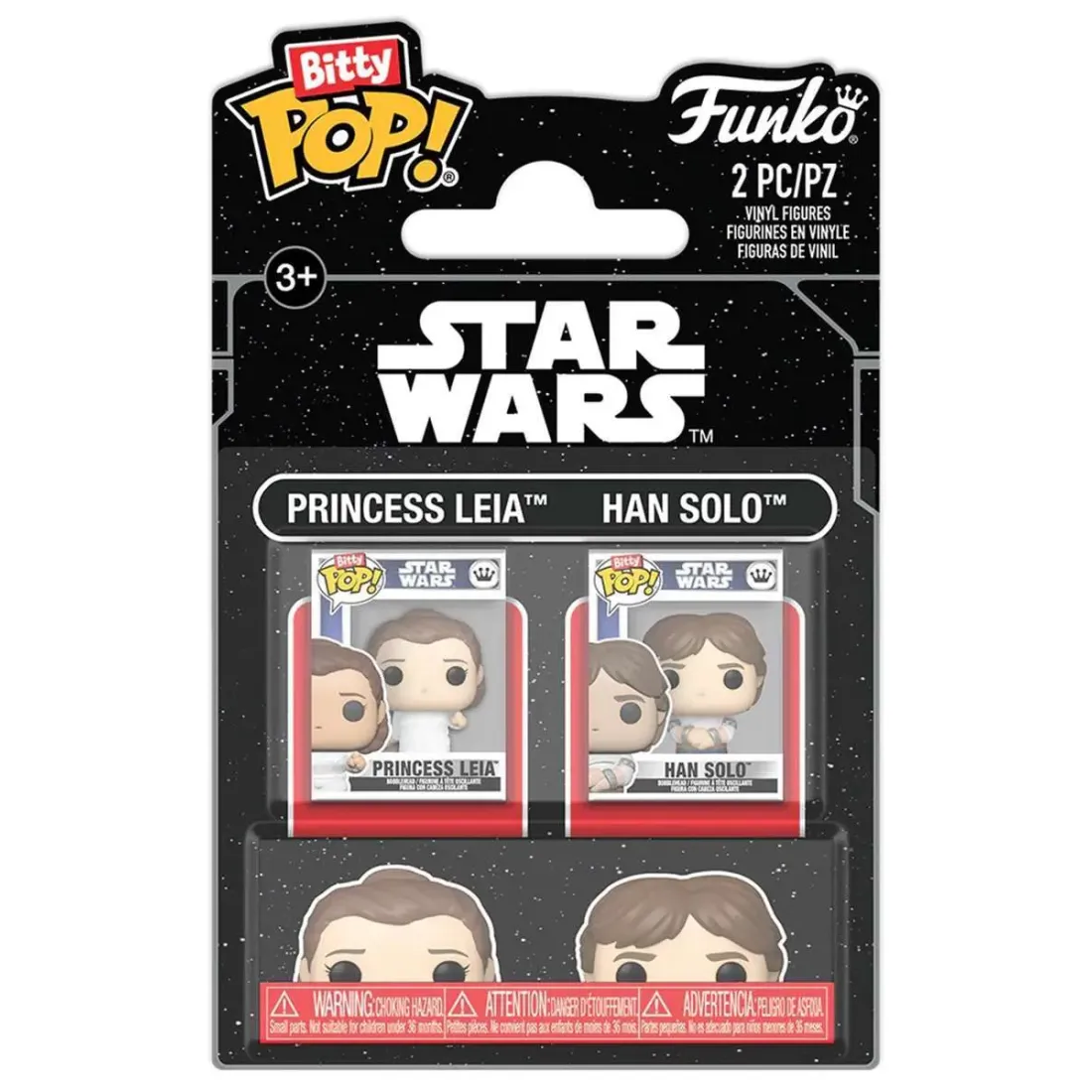 Набор Funko Bitty POP! Star Wars Ep 5 ESB Princess Leia+Han Solo 2шт 88942