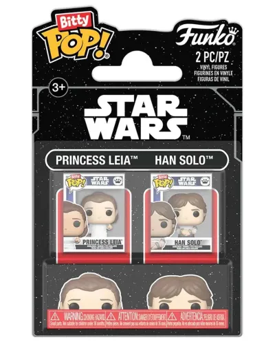 Набор Funko Bitty POP! Star Wars Ep 5 ESB Princess Leia+Han Solo 2шт 88942