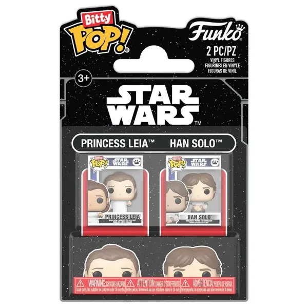 Набор Funko Bitty POP! Star Wars Ep 5 ESB Princess Leia+Han Solo 2шт 88942