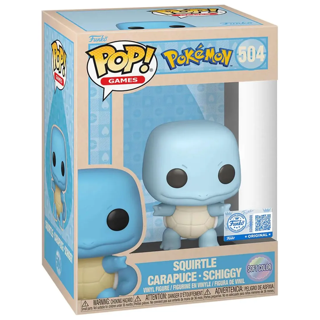 Фигурка Funko POP! Games Pokemon Squirtle (Soft Color) (Exc) (504) 87875