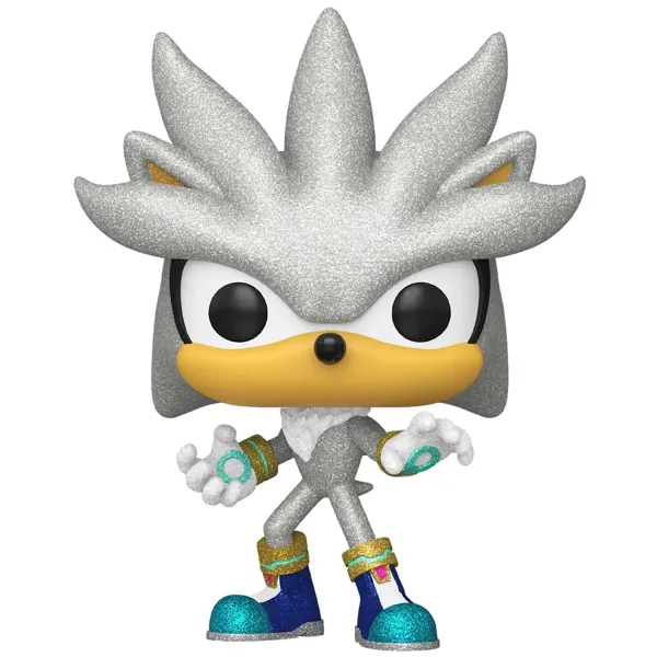 Фигурка Funko POP! Games Sonic the Hedgehog Silver (DGLT) (Exc) (1103) 87227