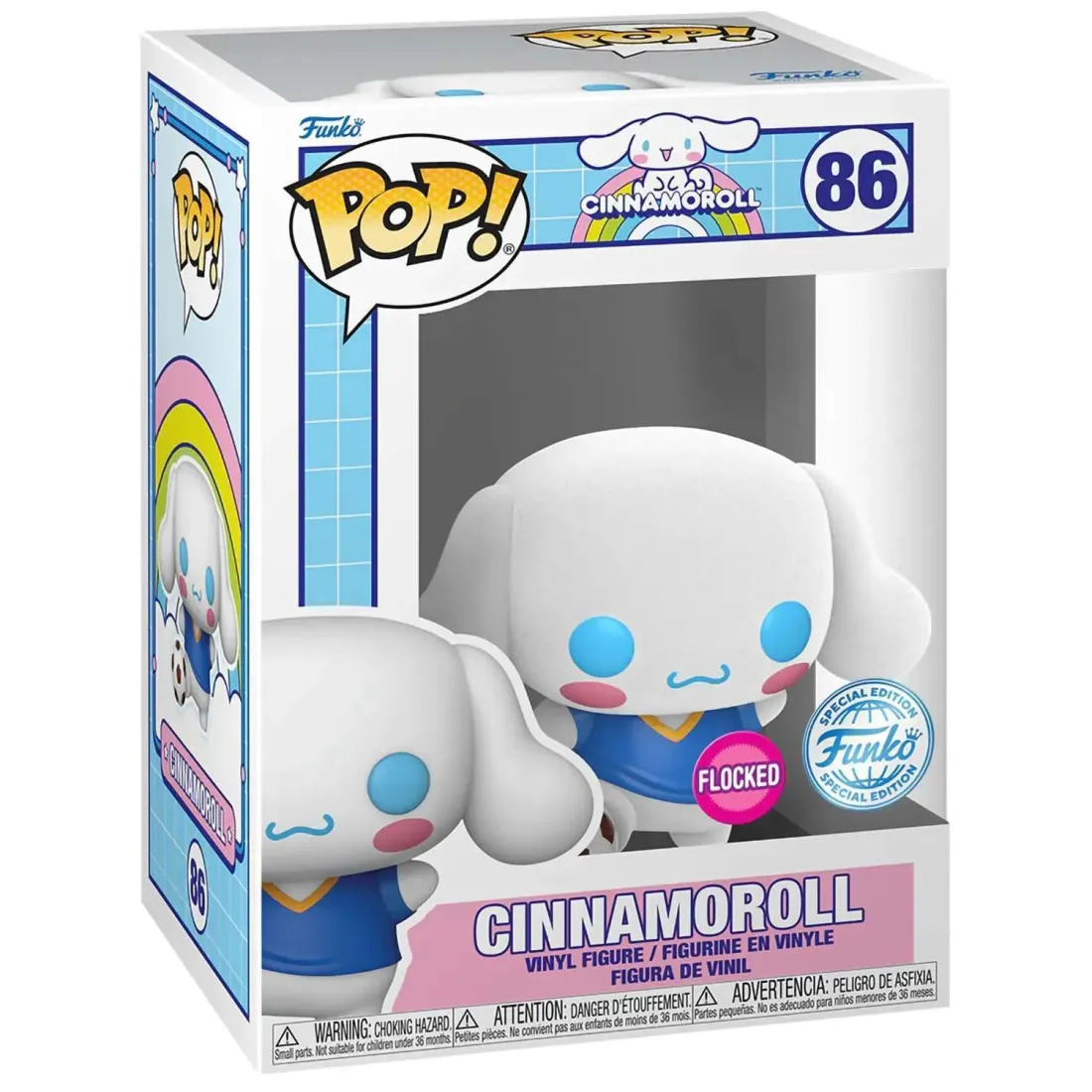Фигурка Funko POP! Hello Kitty And Friends Cinnamoroll w/Soccer Ball (FL) (Exc) (86) 82146