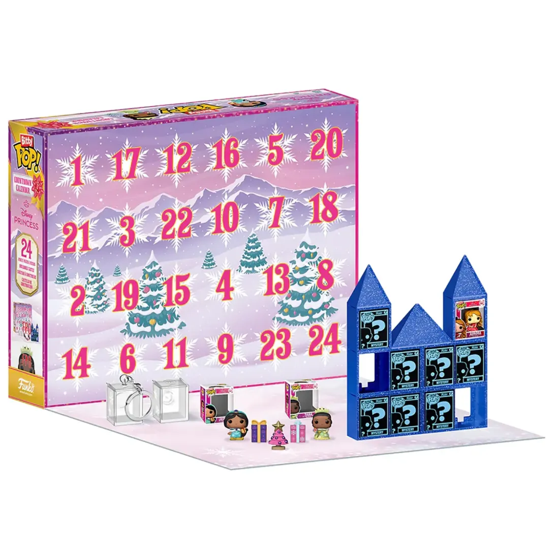 Набор подарочный Funko Bitty POP! Countdown Calendar Disney Princess (10 фиг/9 э/3 у/1 б/1 з) 87001