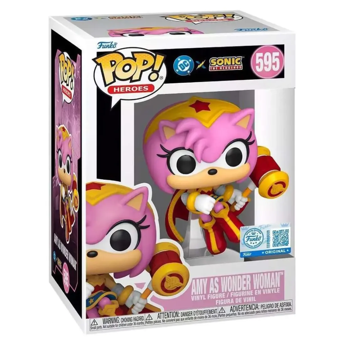 Фигурка Funko POP! Heroes DC х Sonic the Hedgehog Amy as Wonder Woman (595) 88907
