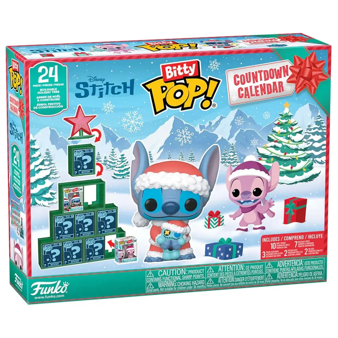 Набор подарочный Funko Bitty POP! Countdown Calendar Disney Stitch (10 фиг/7 э/3 у/2 б/2 з) 87002