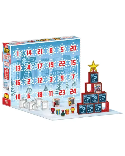 Набор подарочный Funko Bitty POP! Countdown Calendar Marvel Comics (10 фиг/7 э/3 у/2 б/2 з) 87003