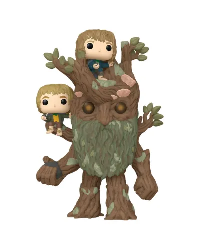 Фигурка Funko POP! Movies LOTR Treebeard with Merry & Pippin 6" (1579) 80834