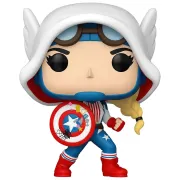 Фигурка Funko POP! Marvel Bobble Spider-Gwen Gwenverse Cap-Gwen (1486) 83724