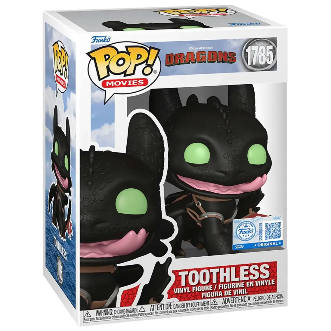 Фигурка Funko POP! Movies Dragons Toothless w/Tongue (Exc) (1785) 85248