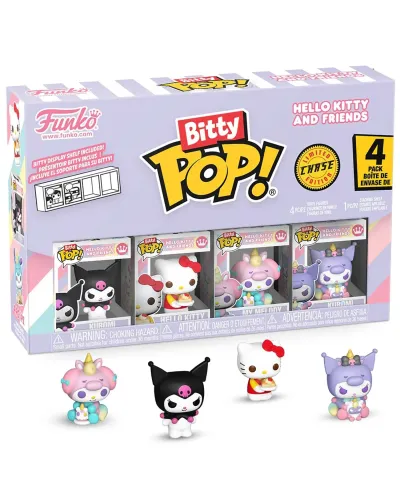 Фигурка Funko Bitty POP! Hello Kitty And Friends Kuromi+HK+My Melody+Сhase (1 of 4) 4PK 85715
