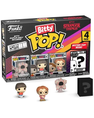 Фигурка Funko Bitty POP! Stranger Things SZN1 Demogorgon+Will+Barb+Mystery (1 of 4) 4PK 83661