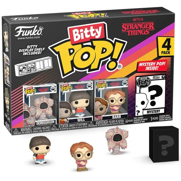 Фигурка Funko Bitty POP! Stranger Things SZN1 Demogorgon+Will+Barb+Mystery (1 of 4) 4PK 83661