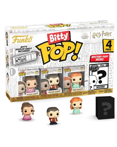 Фигурка Funko Bitty POP! Harry Potter GoF Hermione+Viktor+Ginny+Mystery (1 of 4) 4PK 83655