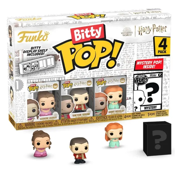 Фигурка Funko Bitty POP! Harry Potter GoF Hermione+Viktor+Ginny+Mystery (1 of 4) 4PK 83655