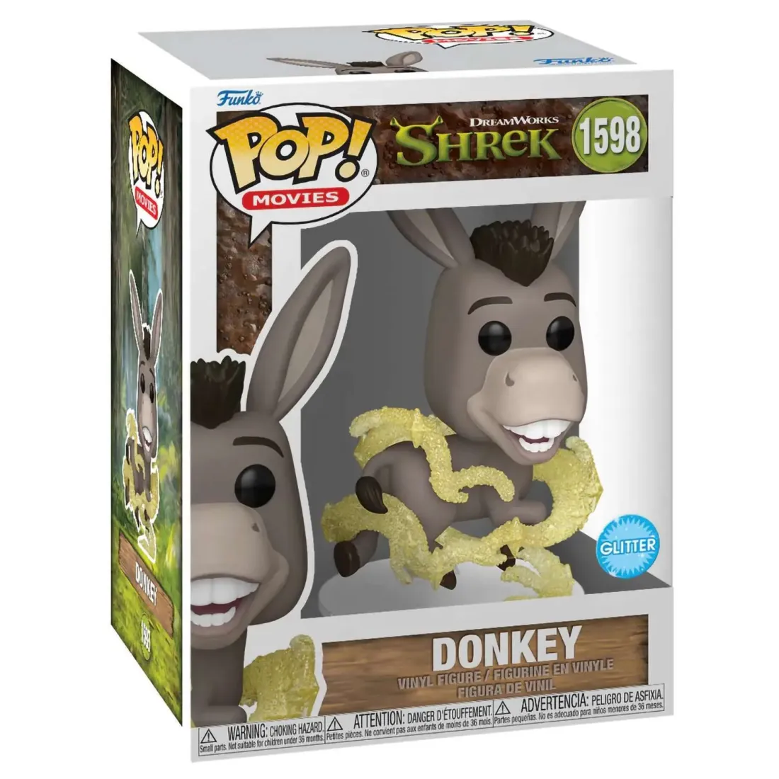 Фигурка Funko POP! Movies Shrek DW 30th Donkey (Glitter) (1598) 81172