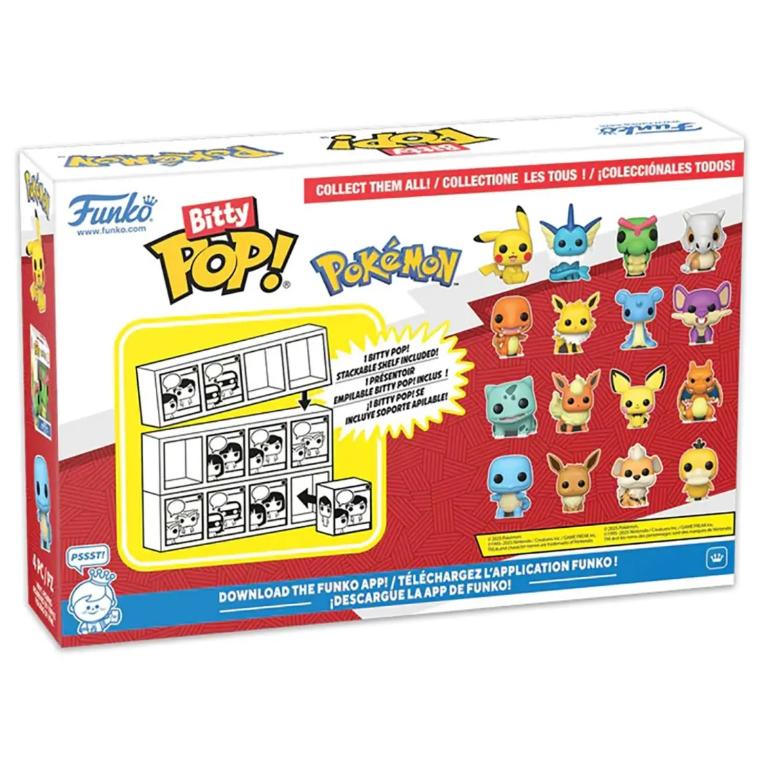 Фигурка Funko Bitty POP! Pokemon Charmander+Jolteon+Lapras+Rattata 4PK 81133