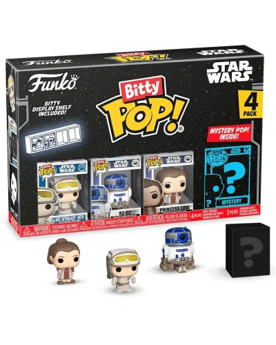Фигурка Funko Bitty POP! Star Wars S2 Luke+R2-D2+Princess Leia+Mystery (1 of 4) 4PK 83668