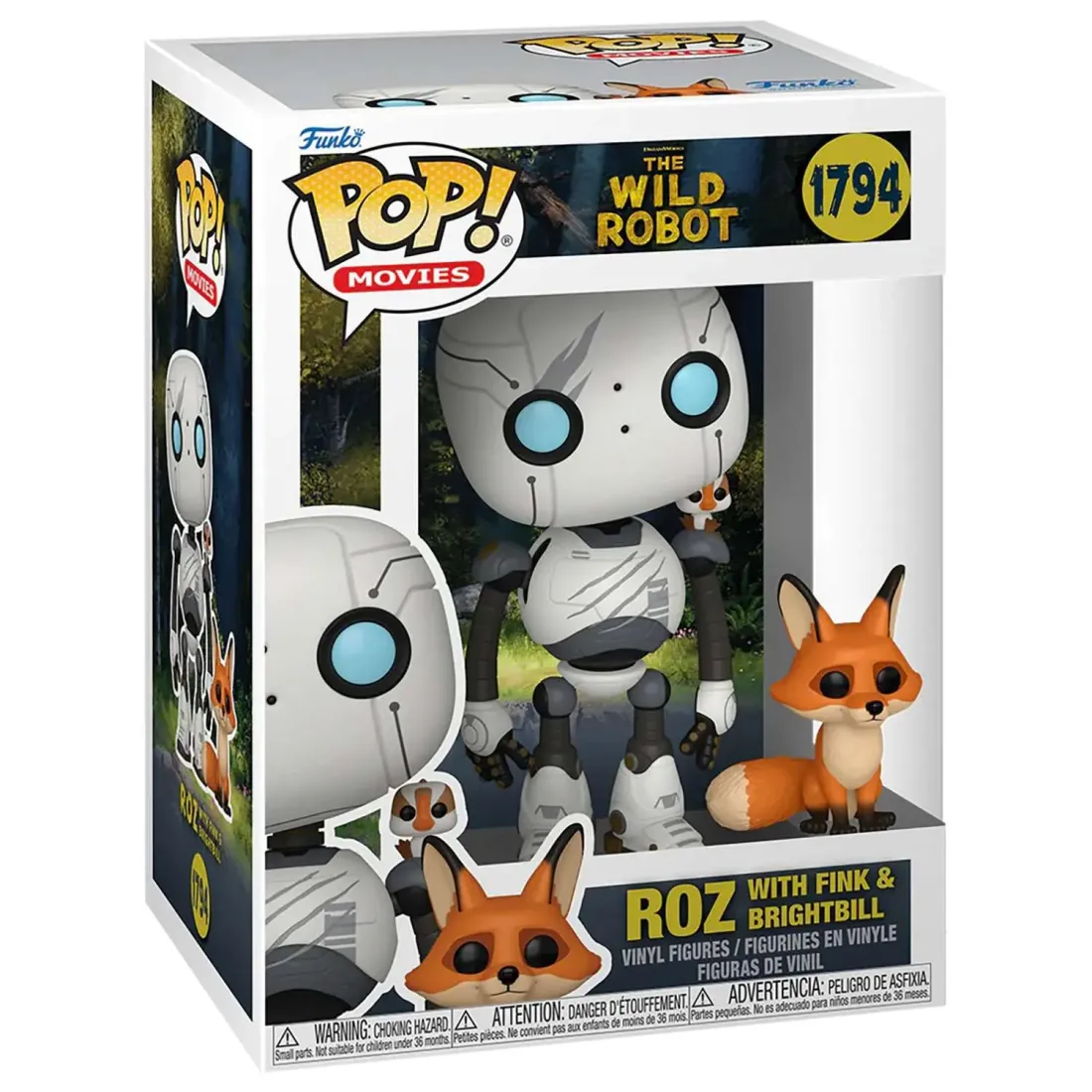 Фигурка Funko POP! Movies Wild Robot Roz with Fink & Brightbill (1794) 89381