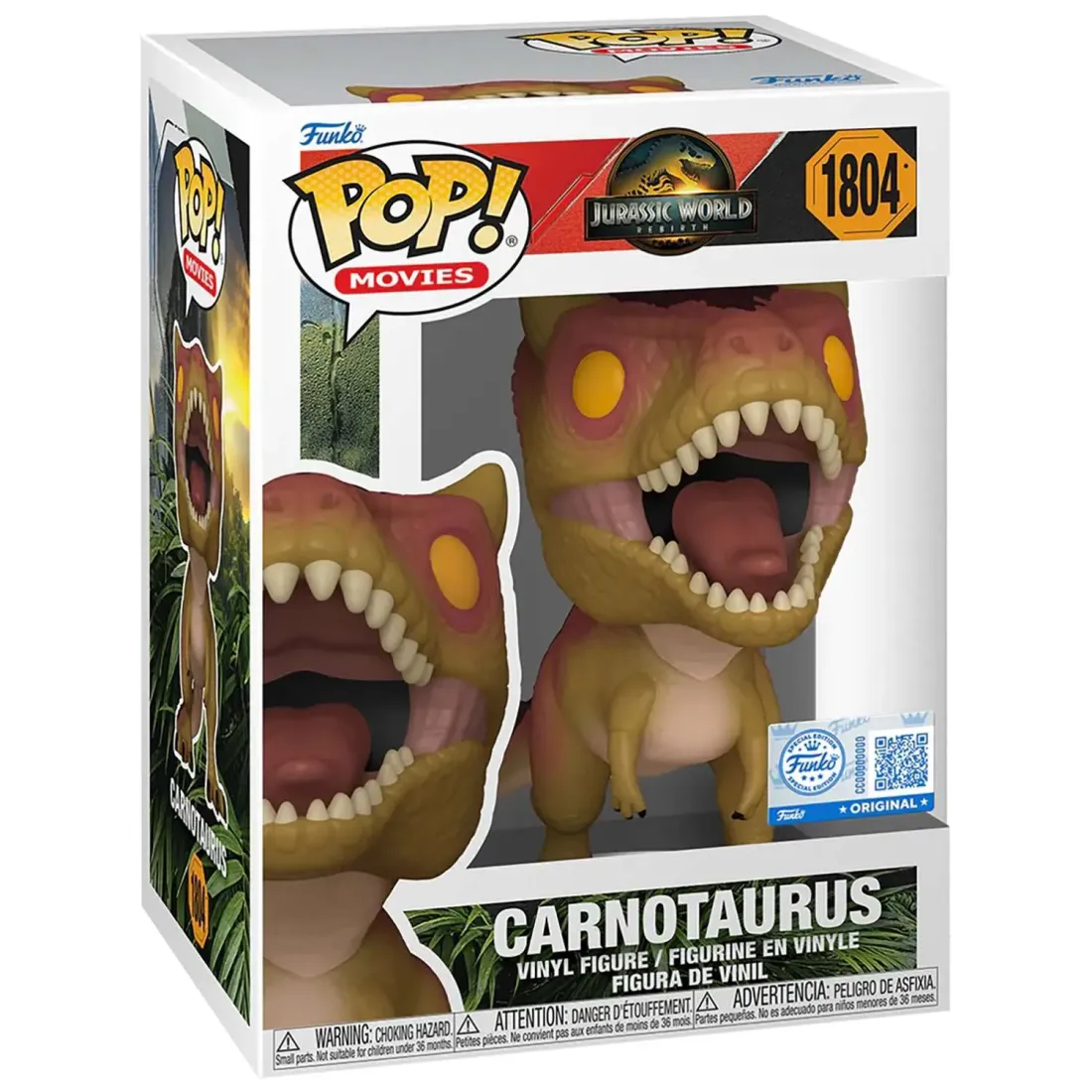 Фигурка Funko POP! Movies Jurassic World Rebirth Carnotaurus (Exc) (1804) 87173