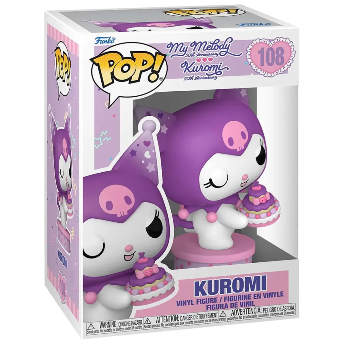 Фигурка Funko POP! My Melody 50th Kuromi 20th Kuromi (With Cake) (Exc) (108) 87169