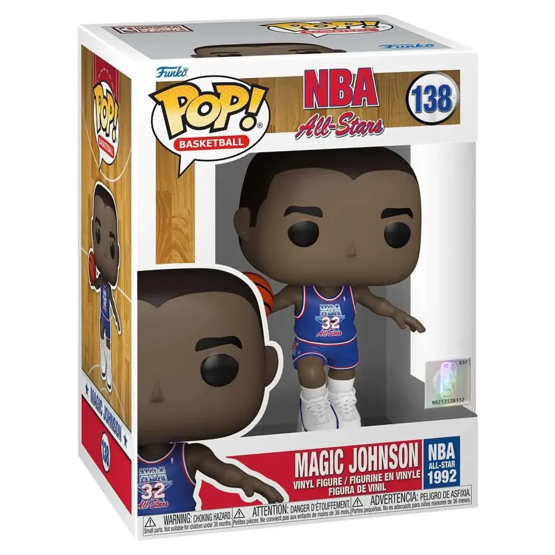 Фигурка Funko POP! NBA All-Stars Magic Johnson (Blue All-Star Uni 1992) (138) 59373