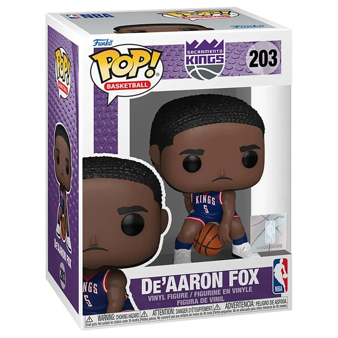 Фигурка Funko POP! NBA Kings De'Aaron Fox (City Edition 24-25) (203) 83846