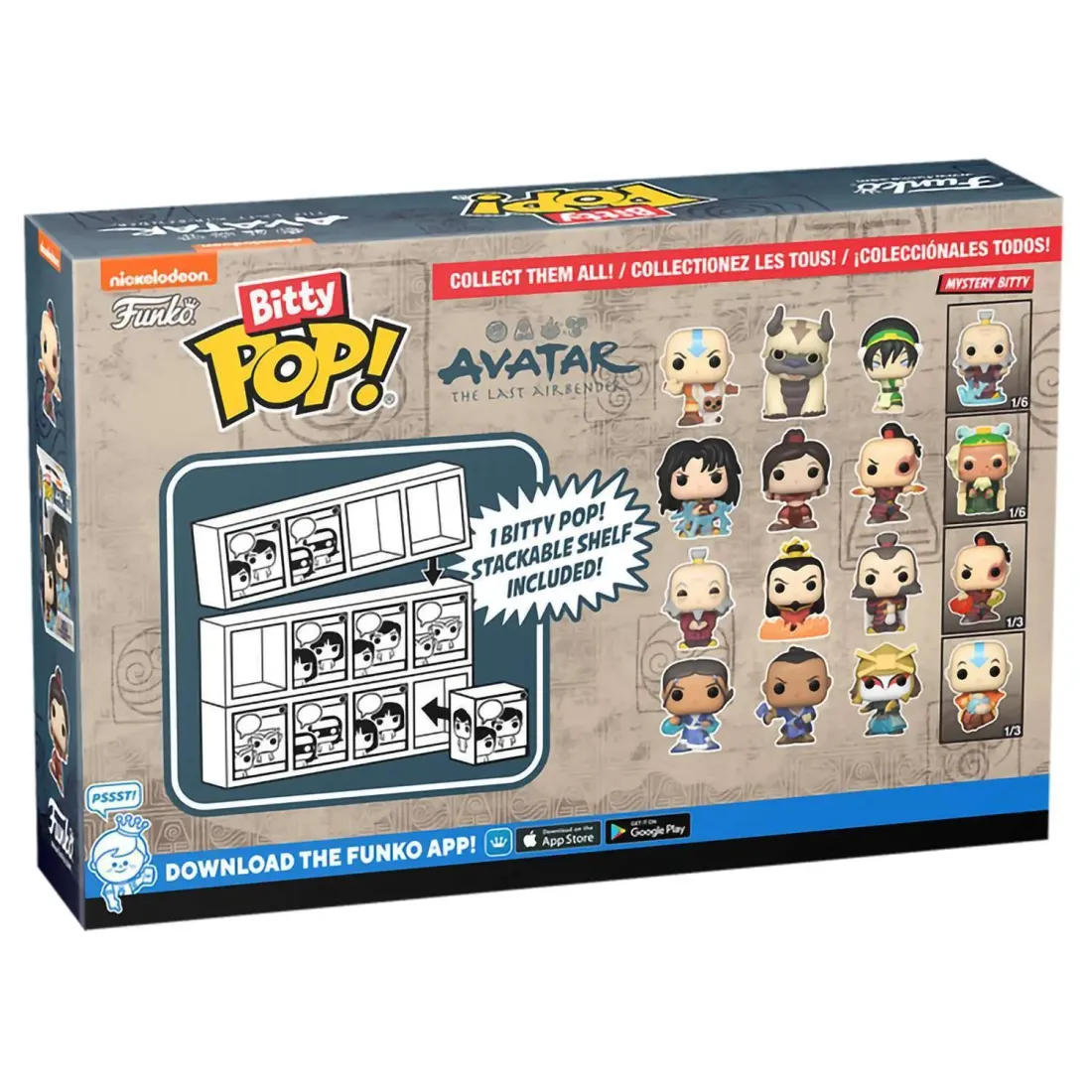Фигурка Funko Bitty POP! Avatar The Last Airbender Iroh+Admiral+Firelord+Mystery (1 of 4) PK 73058