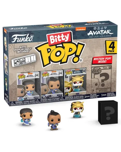 Фигурка Funko Bitty POP! Avatar The Last Airbender Katara+Sokka+Suki+Mystery (1 of 4) 4PK 73059