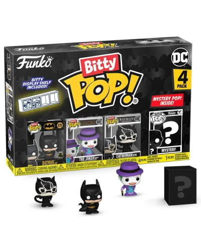 Фигурка Funko Bitty POP! Batman 85th Batman+Joker+Catwoman+Mystery (1 of 4) 4PK 81127