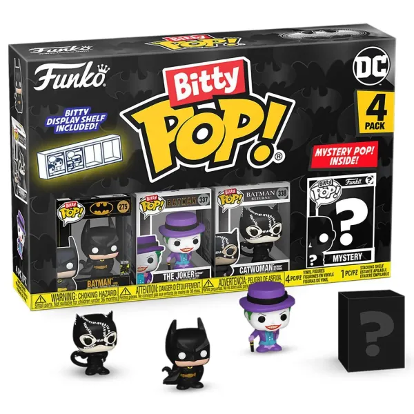 Фигурка Funko Bitty POP! Batman 85th Batman+Joker+Catwoman+Mystery (1 of 4) 4PK 81127