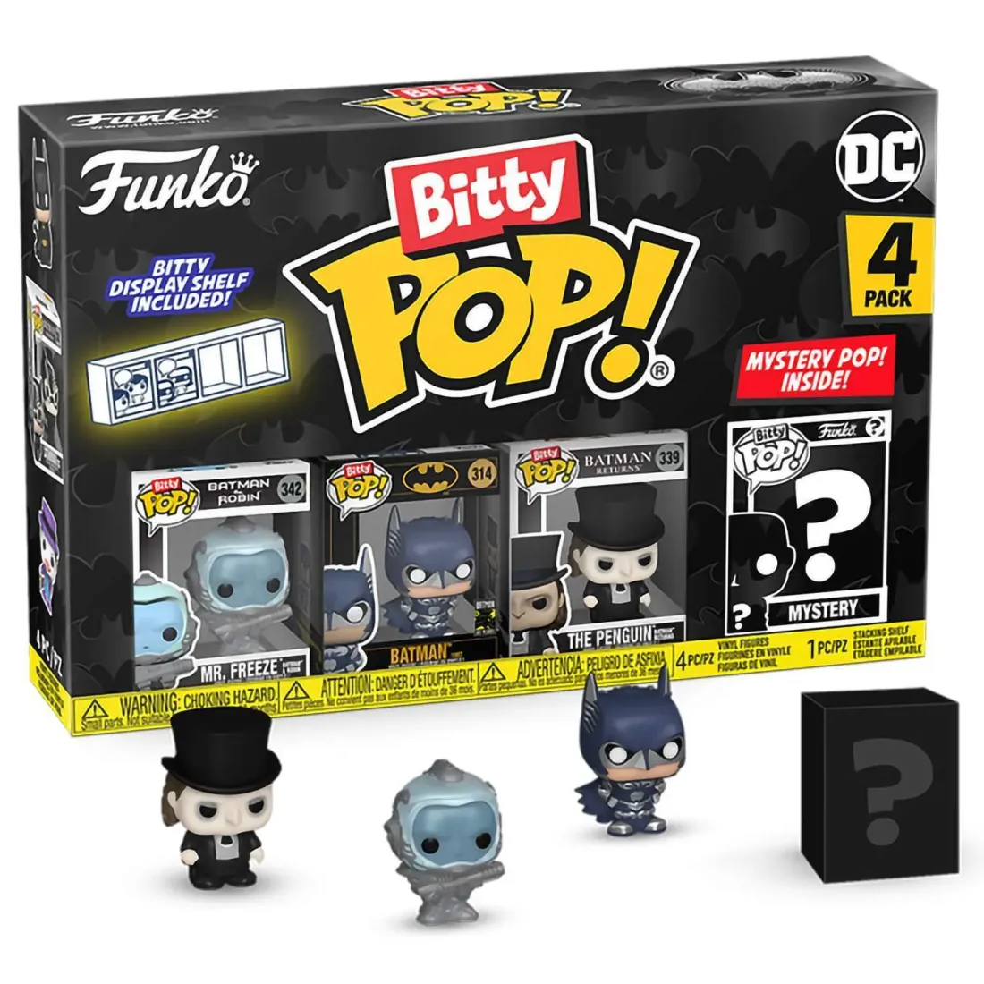 Фигурка Funko Bitty POP! Batman 85th Mr. Freeze+Batman+Penguin+Mystery (1 of 4) 4PK 81129