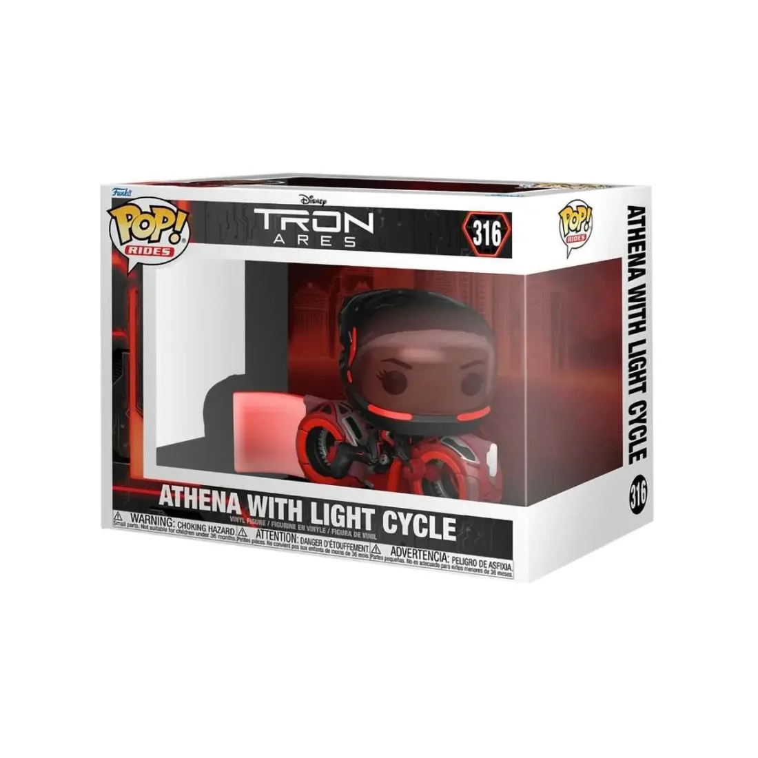 Фигурка Funko POP! Rides Disney Tron Ares Athena with Light Cycle (316) 88230
