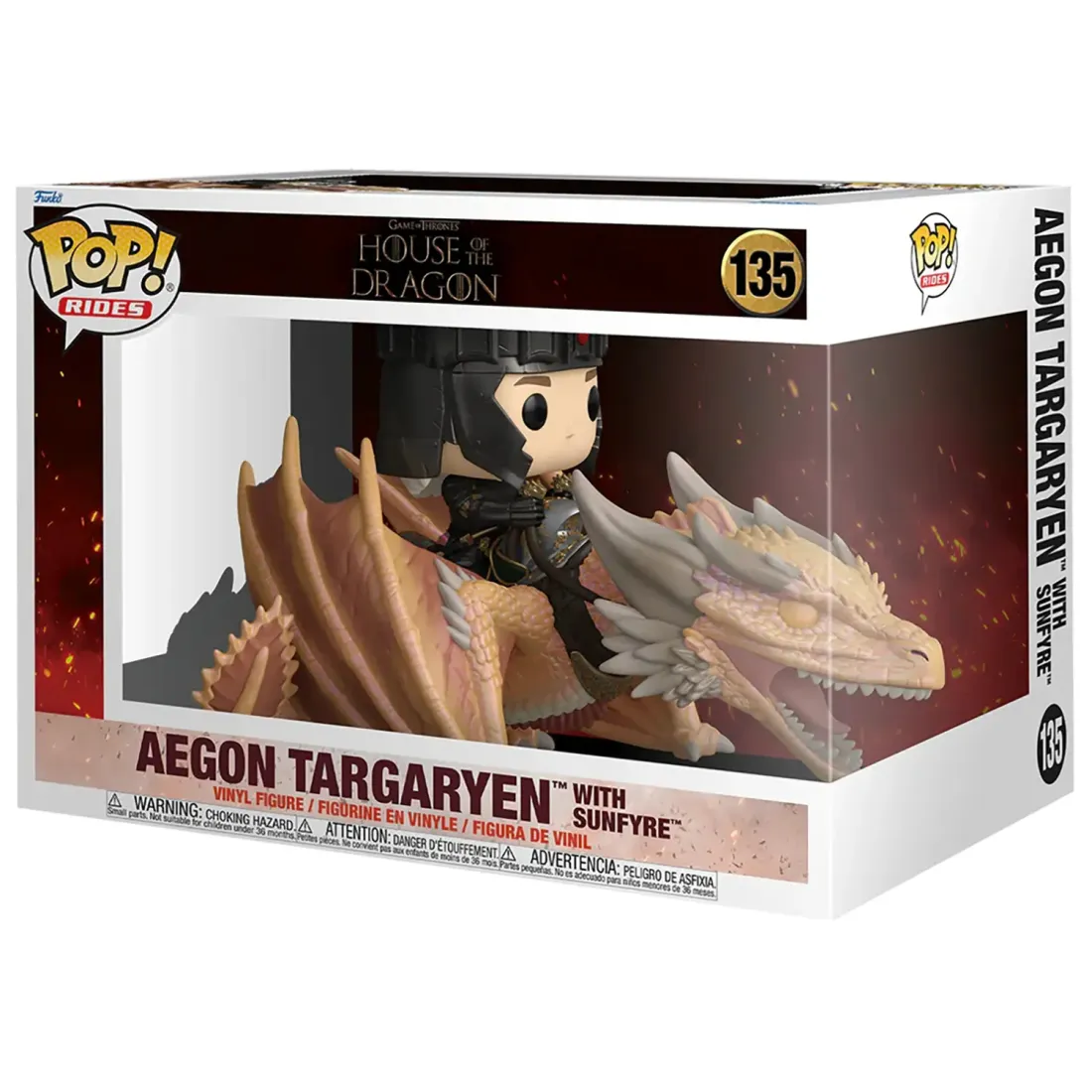 Фигурка Funko POP! Rides HOTD S4 Aegon Targaryen w/Sunfyre (135) 83460